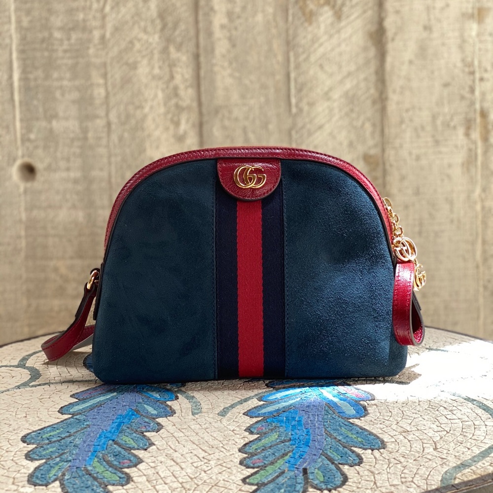 Gucci Ophidia Suede Handbag